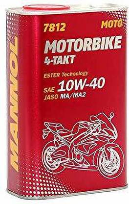 MANNOL Motorbike SAE 10W-40 JASO MA/MA2 API SL 4-TAKT Ester Technology 7812-1 High Performance Engine Oil