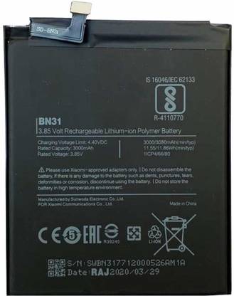 ININSIGHT SOLUTIONS Mobile Battery For  Xiaomi redmi y1, Xiaomi redmi y1 lite and Xiaomi Redmi Y2 Xiaomi redmi y1, Xiaomi redmi y1 lite and Xiaomi Redmi Y2