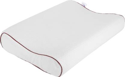 DR REST ORTHOCARE Cervical Contour Memory Foam King Size Pillow for Sleeping with Breathable Outer Zip Cover & Inner Cover Memory Foam Motifs Orthopaedic Pillow Pack of 1