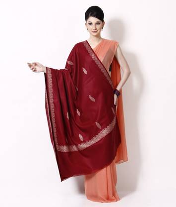 Kashmiri Handloom Shawl Pure Wool Printed Women Shawl