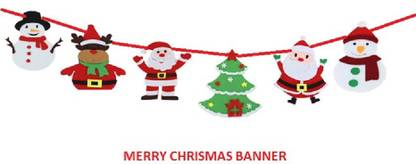 PREMIUM PARTY SHOP MERRY CHRISTMAS BANNER Banner