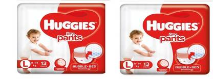Huggies Dry Pants Large Size Diapers L13+13 - L