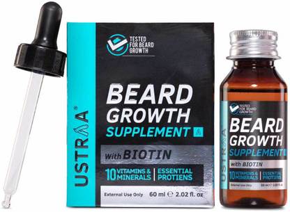 USTRAA Beard Growth Supplement Hair Oil