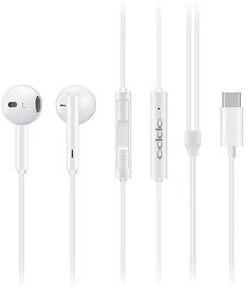 OPPO Smart Wired Type C Earphone with Mic for Calling,HD bass Wired
