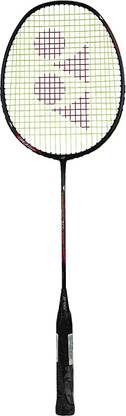 YONEX Nanoray 70 Light Graphite Badminton strung Racquet & Free Grip Black Strung Badminton Racquet