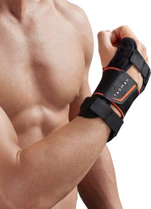 TARMAK by Decathlon Strong 700 Men's/Women's Left/Right Wrist Support - Black Wrist Support