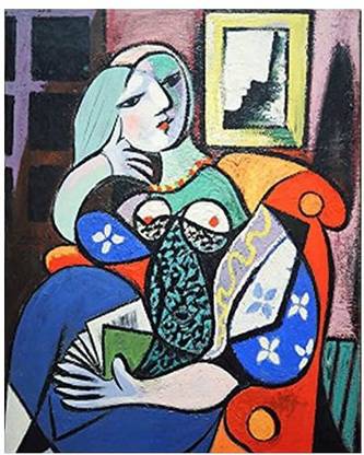 CDO Wowdecor Paint by Numbers Kits for Adults KidsDIY Number Painting - Woman with Book1932 Pablo Picasso 40x50 cm - New Sta