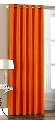HHH FAB 213 cm (7 ft) Polyester Semi Transparent Door Curtain Single Curtain