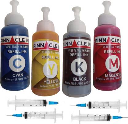 PINNACLE Compatible ink Bro DCP-T226 Printer Multi Color Ink Bottle Black + Tri Color Combo Pack Ink Bottle