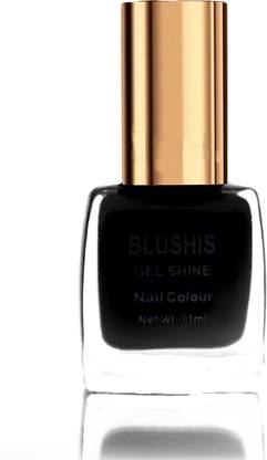 BLUSHIS Gel Shine Nail colour (Black ) Black