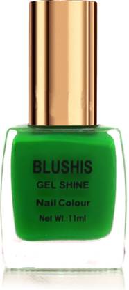 BLUSHIS Gel Shine Nail colour (Forest Green color) GREEN