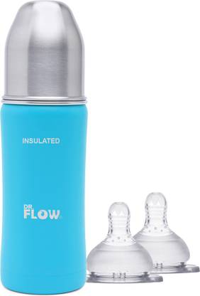 डर.फ्लो 2 in 1 Omega Insulated ThermoSteel Baby Feeding Bottle DF9004 - 270 ml