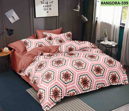 NDT NAV DURGA TEXTILES Polycotton Queen Sized Bedding Set