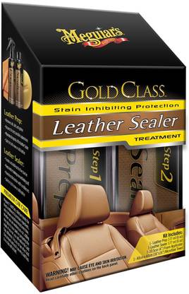Meguiars Meguiar's G3800 Gold Class Leather Sealer Treatment Stain Inhibiting Protection G3800 Vehicle Interior Cleaner