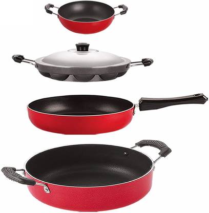 NIRLON FP12_KD10_AP12_CS24 Non-Stick Coated Cookware Set