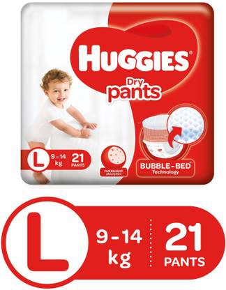 Huggies Dry Pants Large Size Diapers LS - 21 Pieces - L