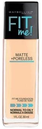 MAYBELLINE NEW YORK Fit Me! Matte With Poreless Foundation, 128 Warm Nude Foundation
