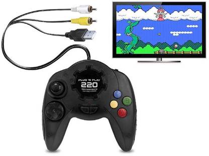 Plug N Play (PNP) 220 Video Games - Different Video Games with SUPER MARIO and CONTRA (Balck) Limited Edition