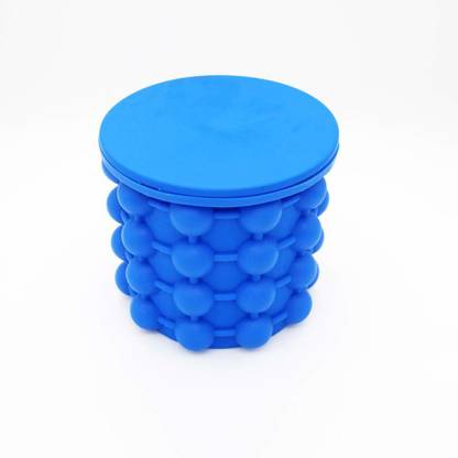 PRL TRADERS 1 L Silicone Cube Maker Genie,Silicone Ice Genie ice Maker,Large Capacity,Hold Ice Bucket