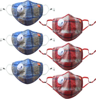 Design Creation Sylvan Dotted Single Filter Cloth Fabric Mask With Single Filter For Men, Women DC Cloth Fabric Mask, Anti Heat, Anti Dust & Antibacterial Respirator Mask, Multi color,With adjuster, For Unisex, Anti Pollution, Washable Outdoor cloth Face Mask Reusable, 3 Layer, Reusable, Washable Cloth Mask Single Respirator With Melt Blown Fabric Layer Reusable, Washable