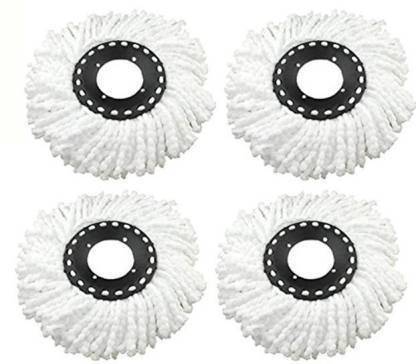 AMAZEE  Genuine Quality 4 pcs Microfiber Refill 360 degree Rotation cleaning Duster Refill   (White, Pack of 4) Refill