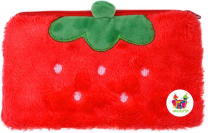 Unobite Pencil Pouch Strawberry Art Polyester Pencil Box