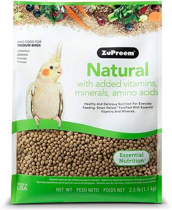 Zupreem Zupreem Natural for Medium Birds, 1.13 kg 1.13 kg Dry Adult Bird Food