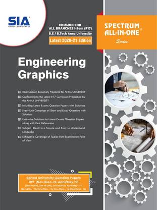 Engineering Graphics (Common For All Branches) B.E/B.Tech I-Semester (R-17) (Anna University) Latest 2020-21 Edition