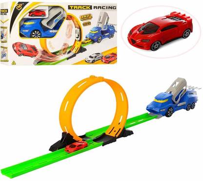 appigo High Speed Powerful 360 Degree Spin Loop Track Racer Car Set ( Toys for 3 Year Old Boy and Girl )