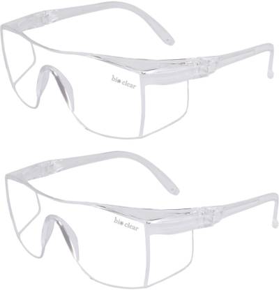 bio clear 2 safety wrap around Eye safety goggles full cover Laboratory, Wood-working, Power Tool  Safety Goggle
