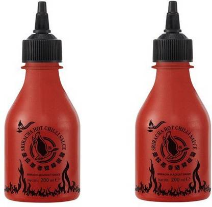 Flying Goose Sriracha Blackout Sauce 200ml (Pack Of 2),400ml Sauces