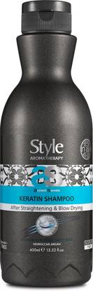 Style Aromatherapy Professional Keratin Shampoo SLS/SLES Free, Salt Free, Sulphate Free, Paraben Free After Straightening & Smoothening