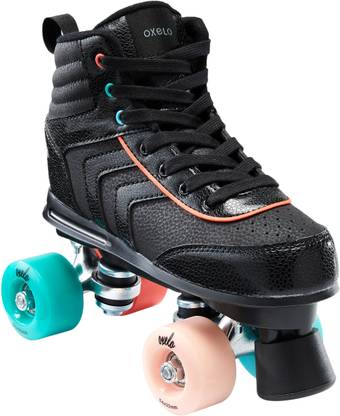 Oxelo by Decathlon 100 JR Quad Roller Skates - Black Quad Roller Skates - Size UK 13C EU32 UK