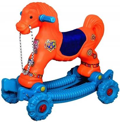 Classic Gift Gallery Toys 2 in 1 Baby Horse Rider | Rocker for Kids 1-2.5 Years Baby Birthday Gift for Kids/Boys/Girls PAck Of 01