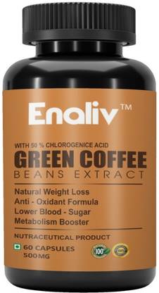 Enaliv Green Coffee Beans Extract , Weight Loss Supplement-500MG