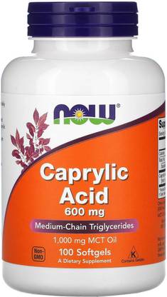 Now Foods Caprylic Acid 600 mg