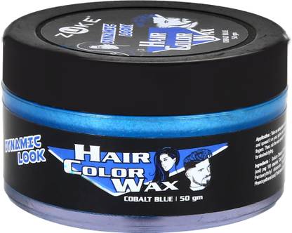 zuke Hair Color Wax Dynamic Look For Temporary Color For Highlights & Special Occasions – 50g ( Cobalt Blue) , Cobalt Blue