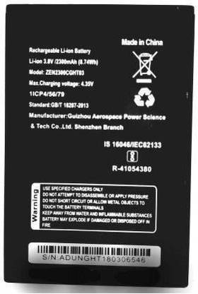 RSN Mobile Battery For  ZEN Admire Duo