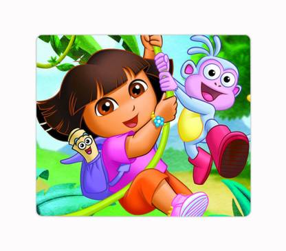 ARTBUG Dora the Explorer Cartoon Designer Printed Non-Slip Soft Mouse Pad for Computer/Laptop (22.5cm x 19cm) - C198 Non Slip Base Mousepad