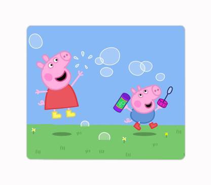 ARTBUG Peppa Pig Cartoon Designer Printed Non-Slip Soft Mouse Pad for Computer/Laptop (22.5cm x 19cm) - C127 Mousepad