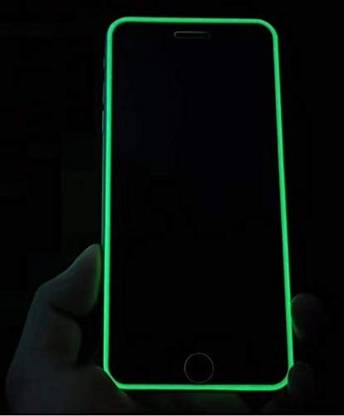 PHONETASTIC Edge To Edge Tempered Glass for Apple iPhone 7 Latest Radium Glow Light Illuminated Premium Screen Protector