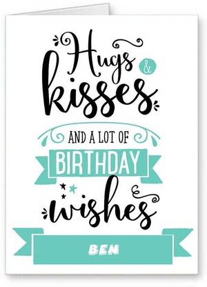 Midas Craft Happy Birthday Ben ….06 Bithday Message Greeting Card