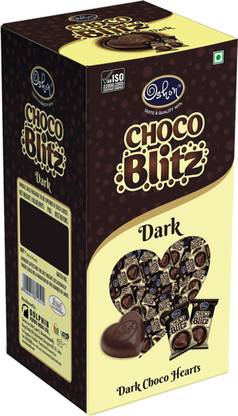 Oshon Choco Blitz Dark and Milk Filled Treats Rich and Creamy Truffles - 125 Pieces/Box Truffles