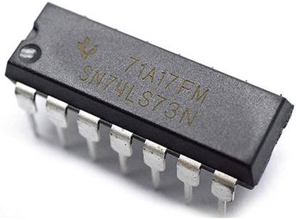TechInfo SN74LS73N / 7473 DUAL JK NEGATIVE EDGE-TRIGGERED FLIP-FLOP IC(PACK OF 5) Electronic Components Electronic Hobby Kit