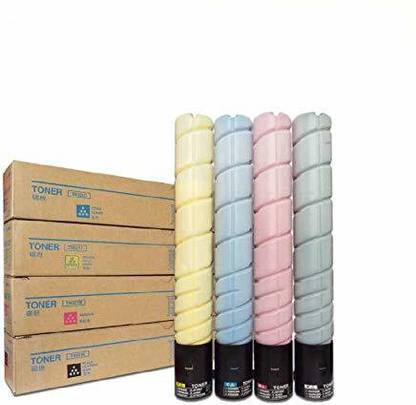 Crid KONICA TN-321Y , TN-321M , TN-321C , TN-321K , A33K230 COMPATIBLE Black + Tri Color Combo Pack Ink Toner