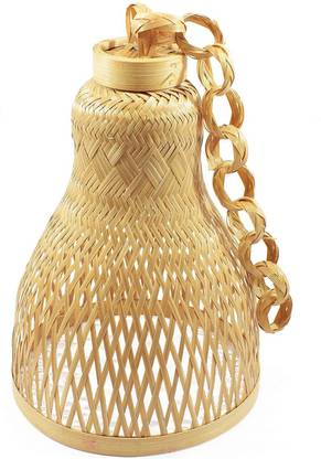 Bengal Handicrafts Handlooms Unique Home Decorative Handicraft Bamboo 10 Inches Bell Type Hanging Lamp With 12 Inch Chain Ceiling Lights Shade In India Ceiling Lights Lamp Shade, Bamboo Lamp Shade Type