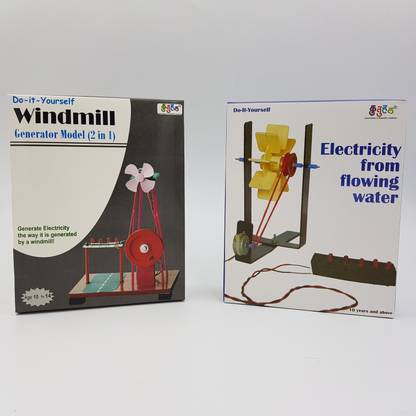 Kutuhal Energy Conversion Science Project Windmill and Hydro electricity 2 in 1 kit