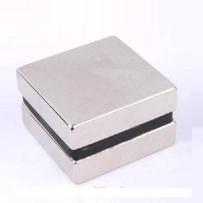 GMT Neodymium Magnet block of 50mm X 50mm X 12.5mm - 1 Piece - NdFeb Rare Earth Multipurpose Office Magnets Pack of 1  (Silver) Multipurpose Office Magnets Pack of 1