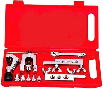 RDX Dreamburgh Copper Brake Fuel Pipe Repair Tools Double Flaring Dies Tool Set Clamp Kit Tube Cutter for Cutting and Flaring Copper Multi Vise Tool