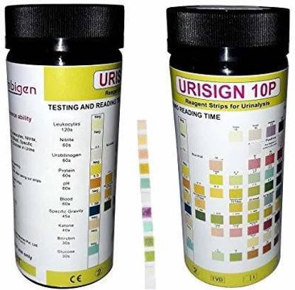 Solanki Brothers Urine Test Strips Urinalysis 10 Parameter - Pack of 100 Test Strips In Bottle Ph Test Strip